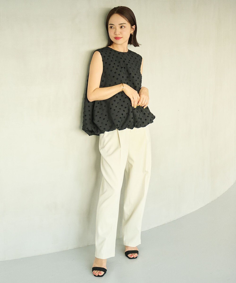 #Newans ジャガードドットバルーンブラウス 