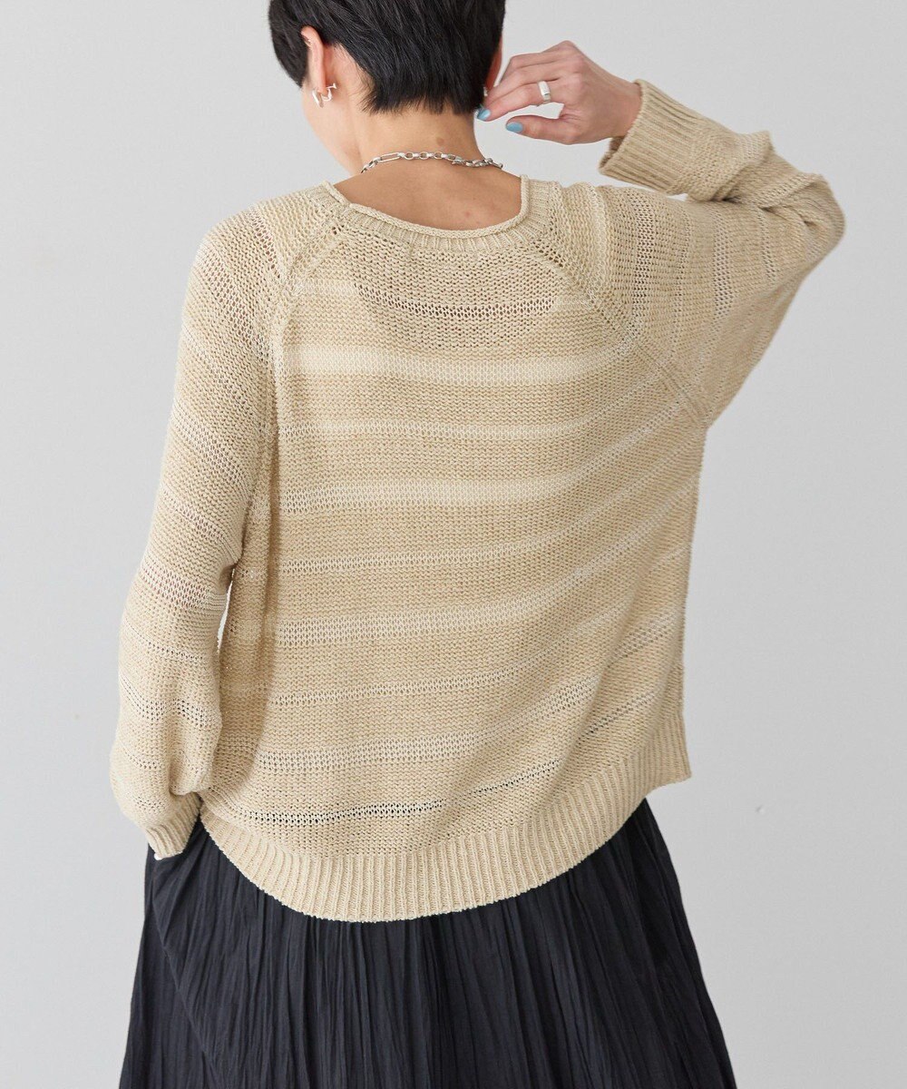 AMERICAN HOLIC 透かし編みニットプルオーバー 