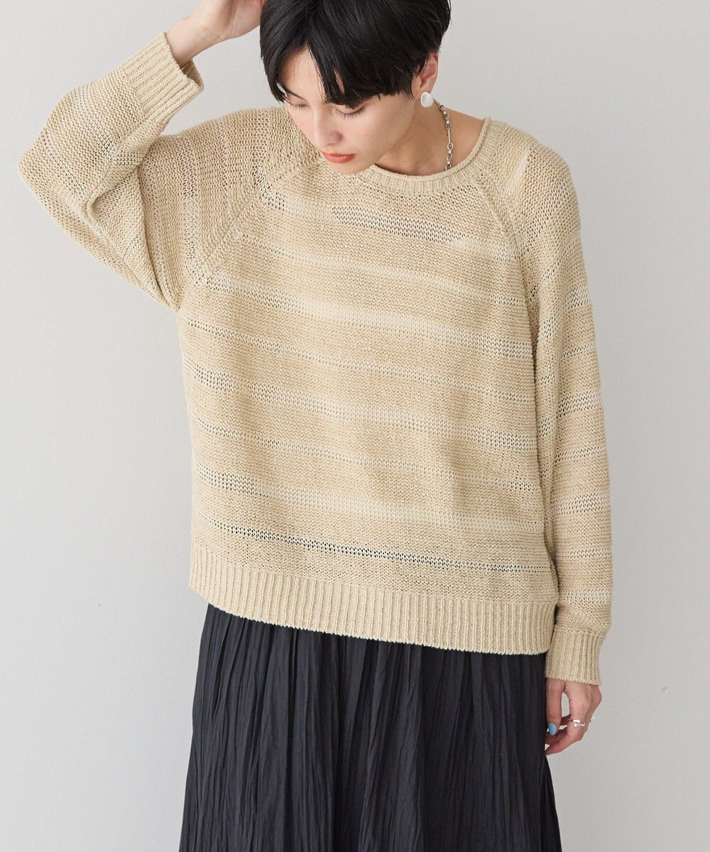 AMERICAN HOLIC 透かし編みニットプルオーバー 