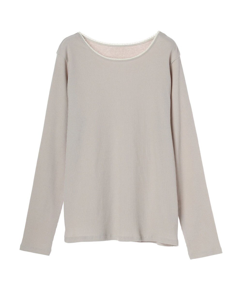 CRAFT STANDARD BOUTIQUE フリルテープリブカットプルオーバー 