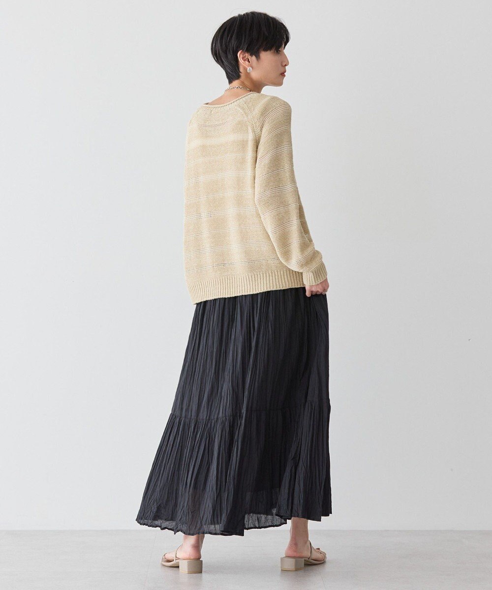 AMERICAN HOLIC 透かし編みニットプルオーバー 