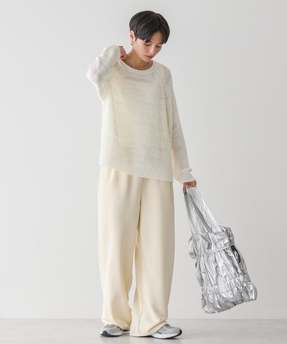 AMERICAN HOLIC 透かし編みニットプルオーバー 