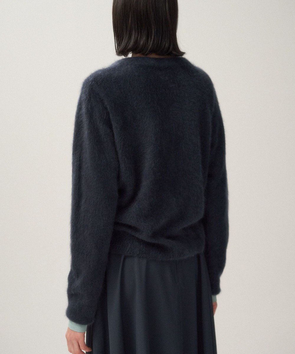 ATON ROYAL CASHMERE FUR | クルーネックカーディガン 