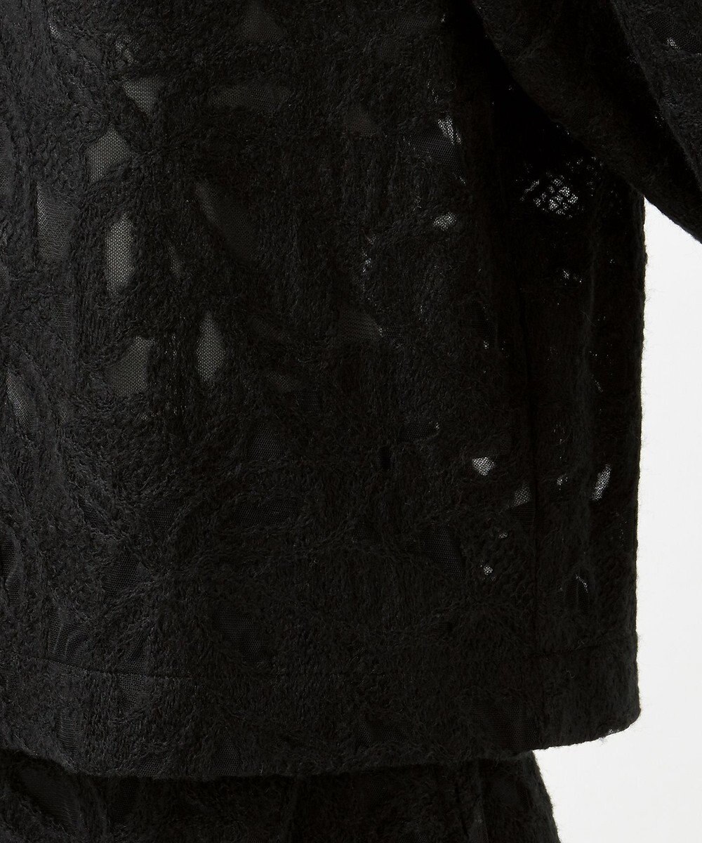 23区 【GOLD LABEL】チュールヘアリーエンブロイダリー ブラウス 