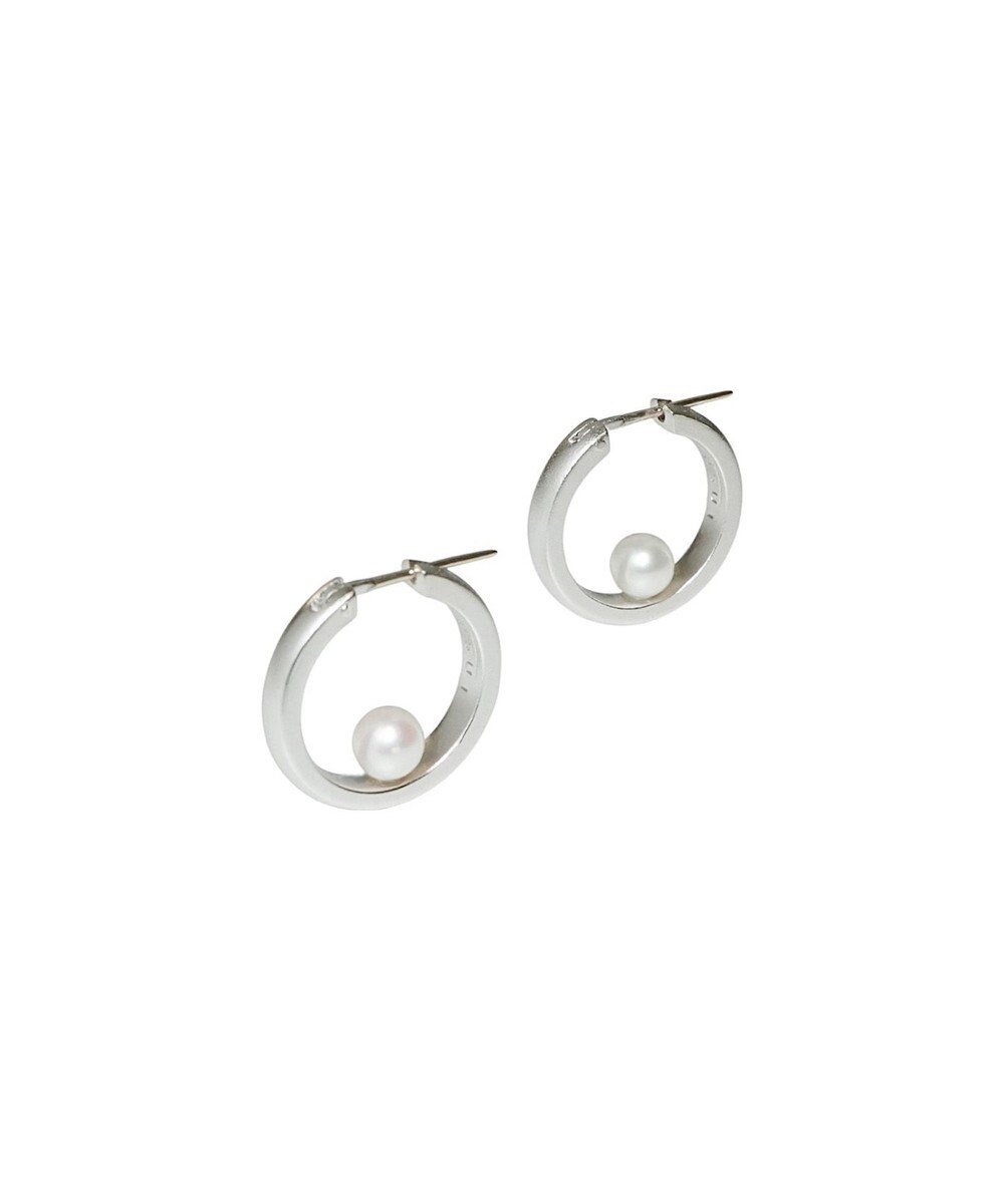 susui 【pearl doughnut】フープピアス (SVMAT)_両耳 