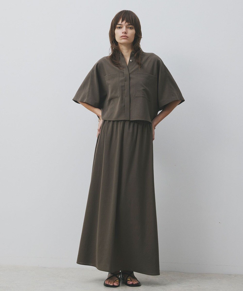 uncrave ドライタッチトロ フレアスカート 