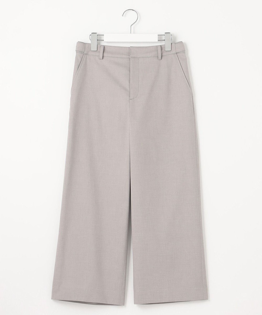 J.PRESS LADIES 【WEB限定カラーあり・セットアップ対応・洗える・撥水・防汚】コットンFITTYシャーク ワイド アンクル パンツ 