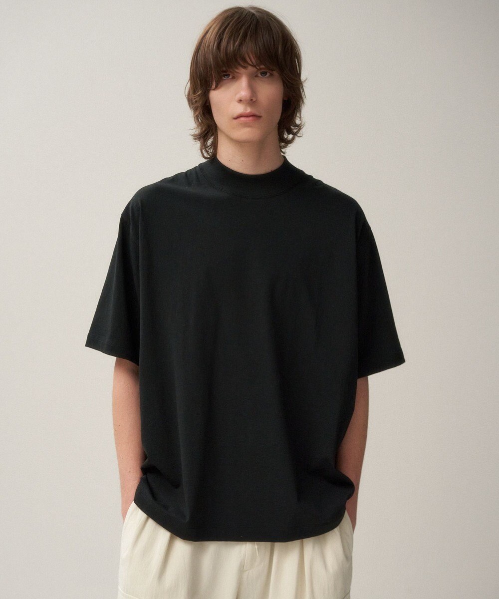 ATON DRY COTTON JERSEY | スタンダード モックネックTシャツ - UNISEX 