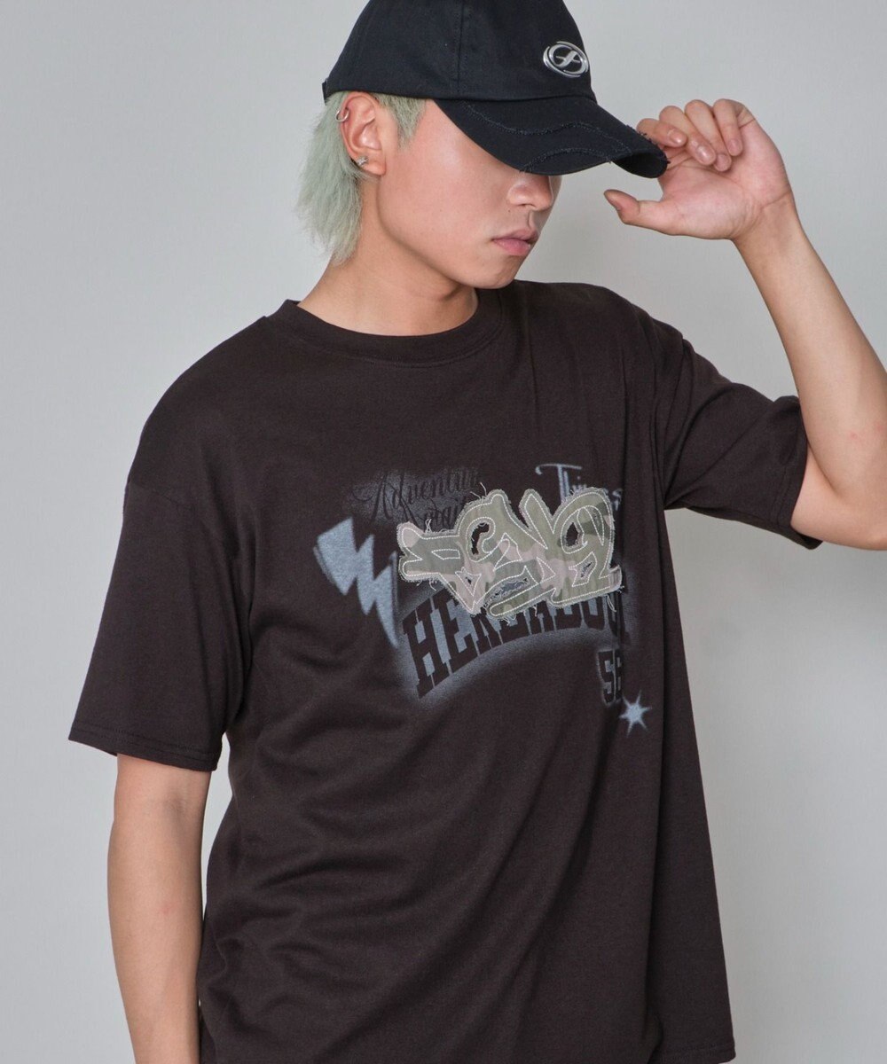 WEGO 【ユニセックス着用ITEM】パターンアップリケグラフィックT（SS） 