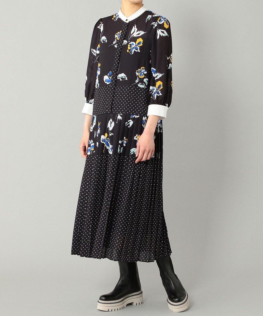 ドットフラワー切替ワンピース Grace Continental ファッション通販 公式通販 オンワード クローゼット