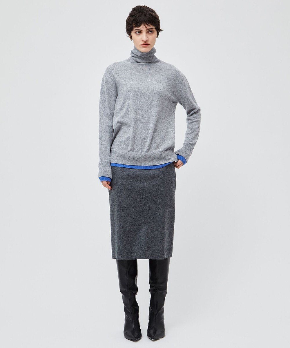 BEIGE， 【洗える】POMPE / ウールカシミヤタートルネックニット 