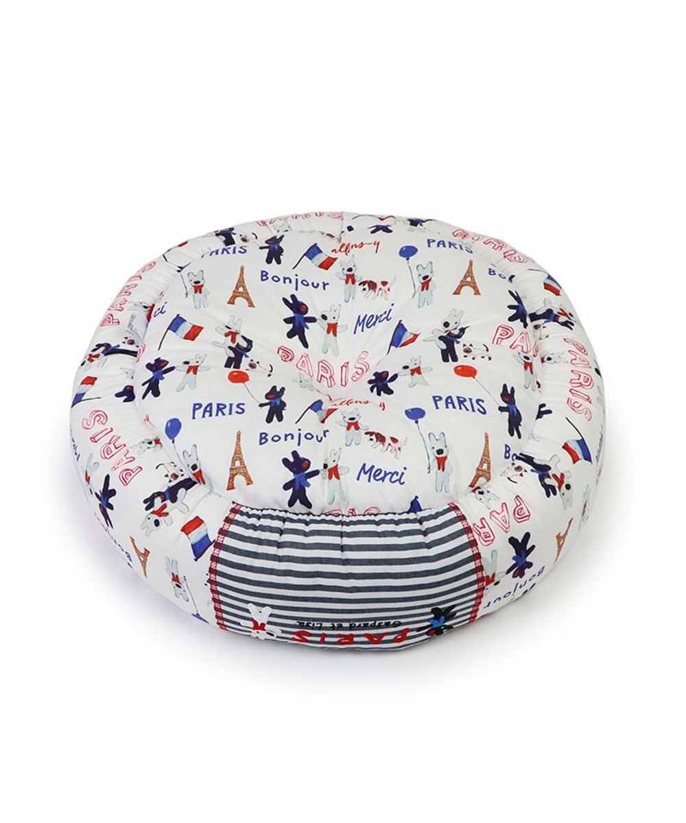 PET PARADISE リサとガスパール クールカドラー 丸型《パリ柄》 小型犬 