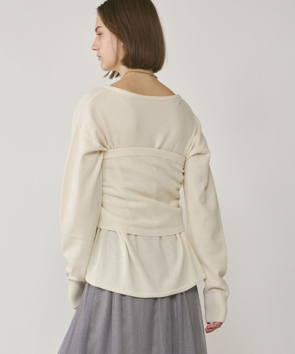 GRACE CONTINENTAL ウールベアニットトップ 