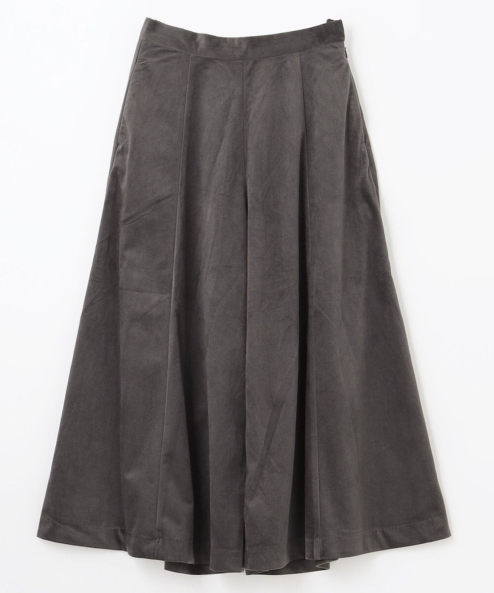 ANY 【洗濯機可】エステルベロア ガウチョパンツ 