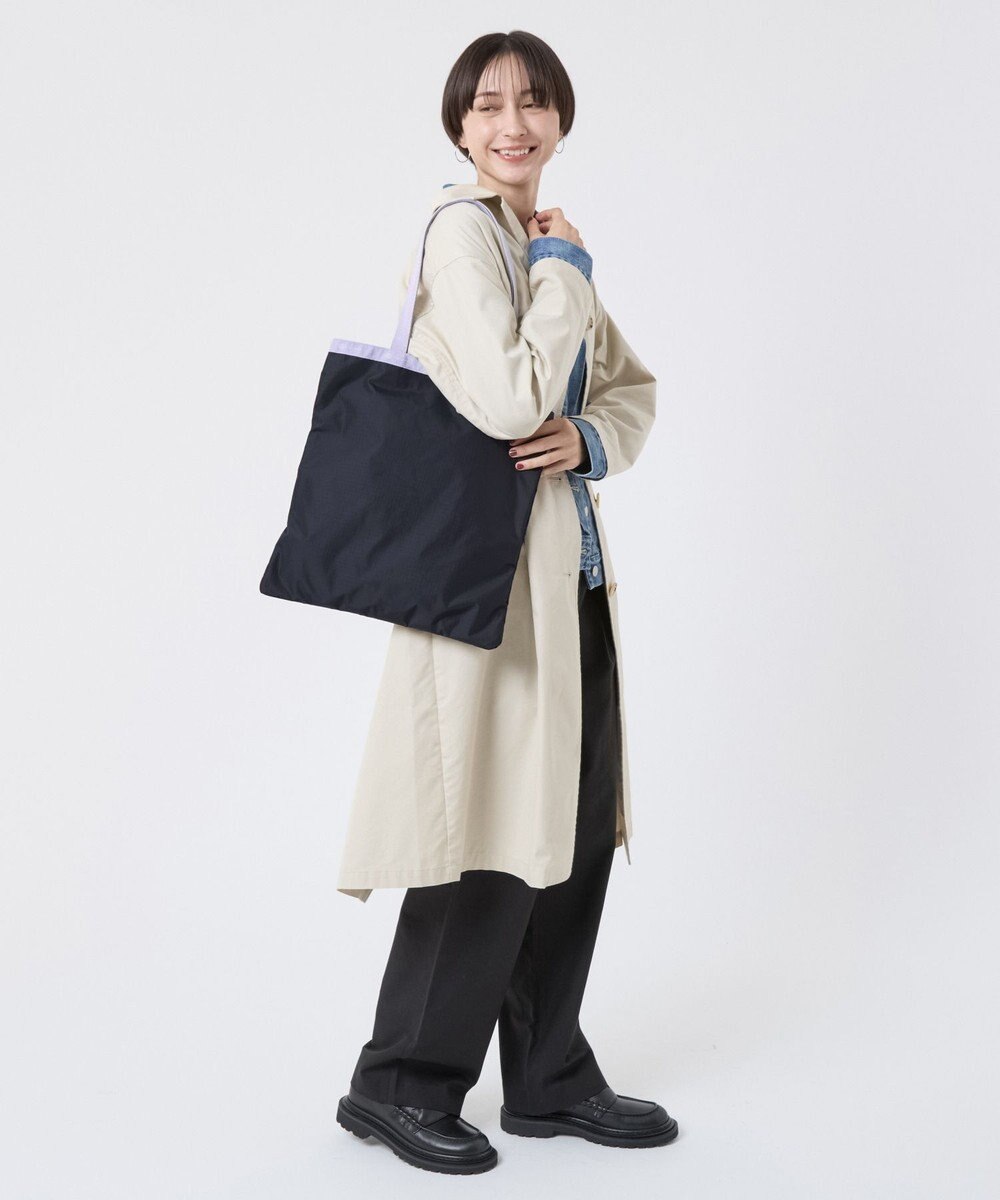 LeSportsac LARGE EMERALD TOTE/ディープシー/ソフトラベンダー 