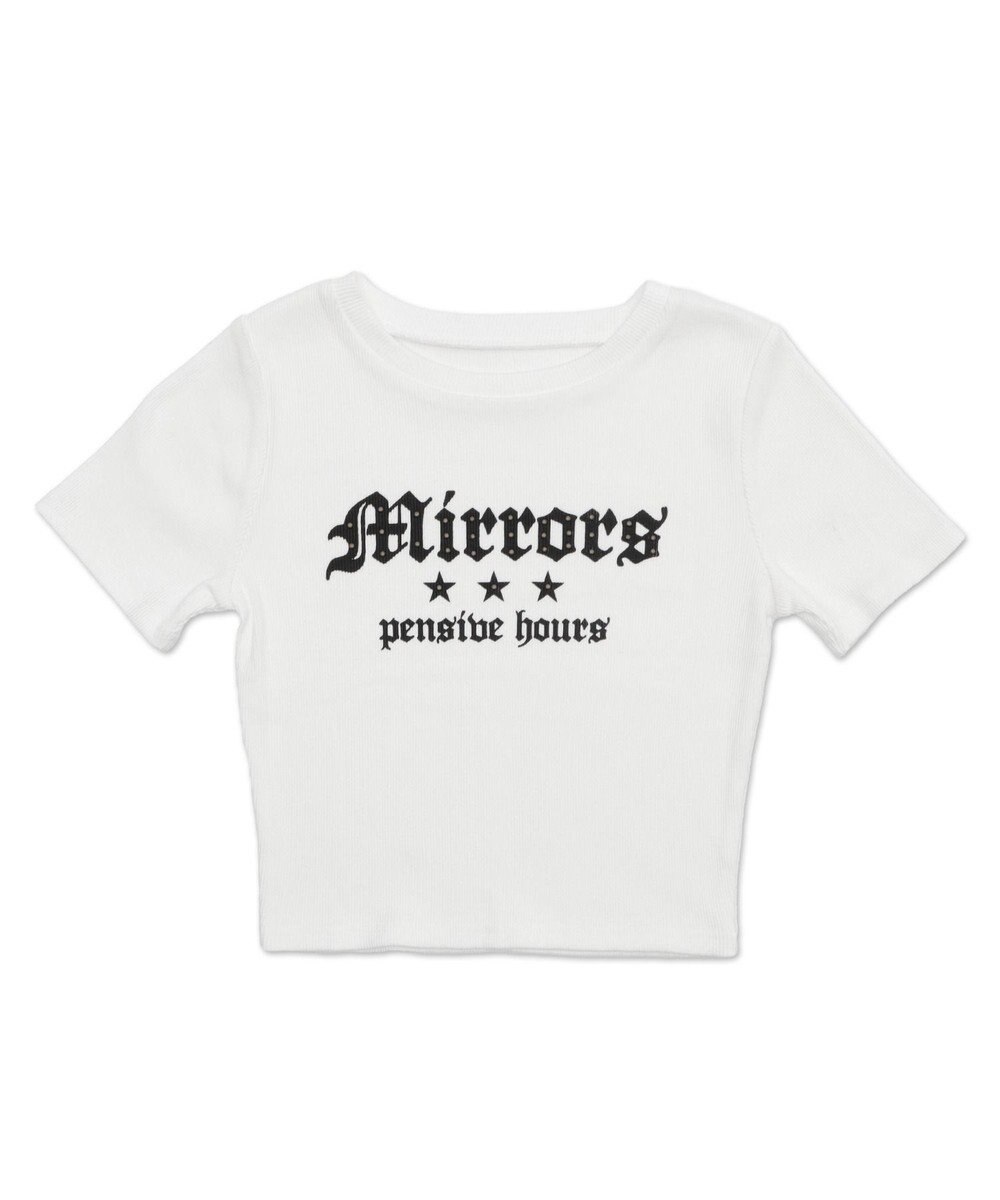 WEGO ヴィンテージウォッシュグラフィックリブT 