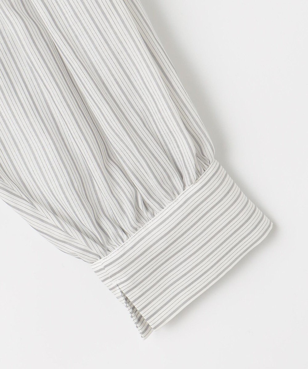 ANY SIS 【洗える】シャーリングフリルスタンド ブラウス 