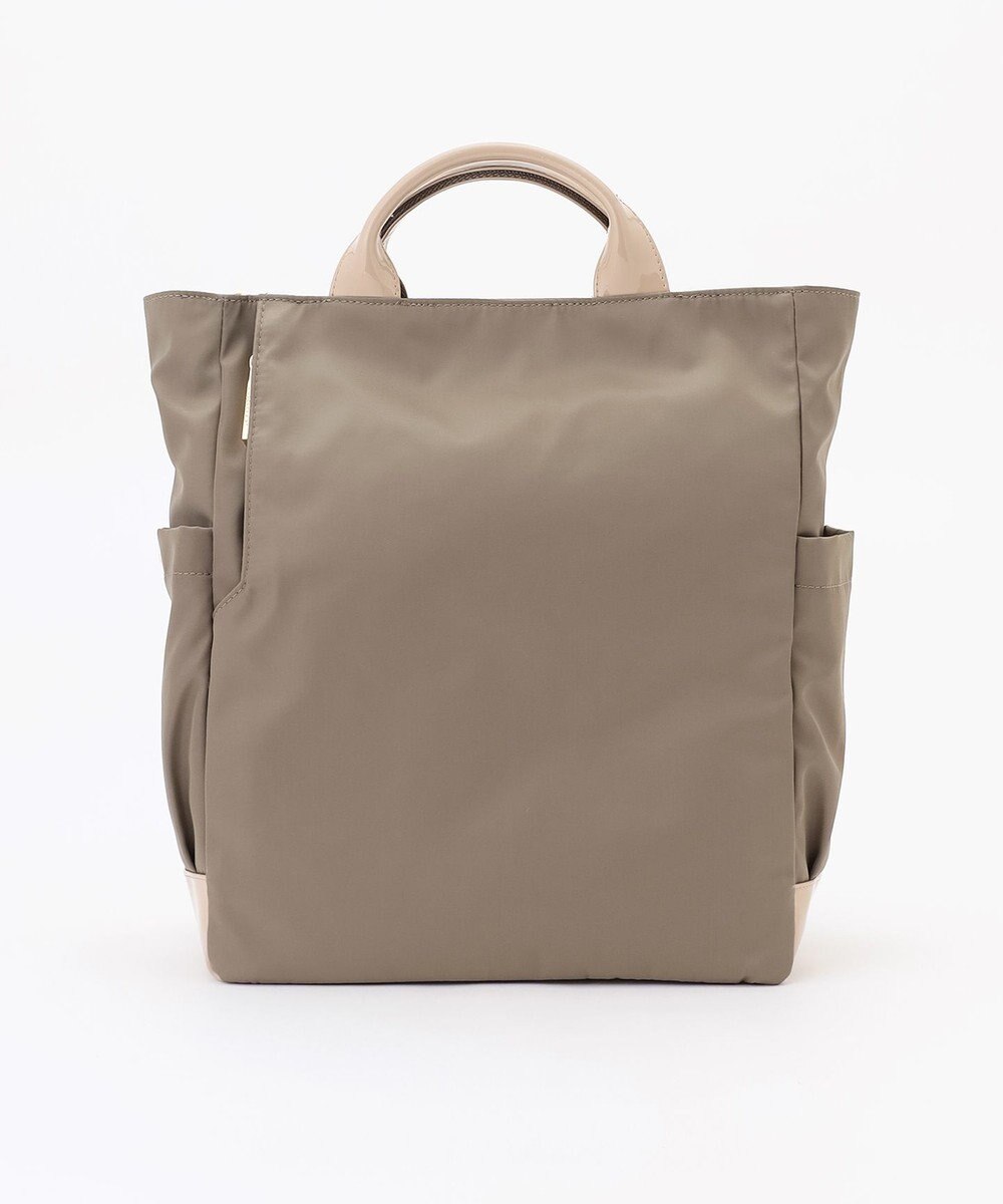 LA BAGAGERIE ツイルナイロン×エナメル リュックサック 