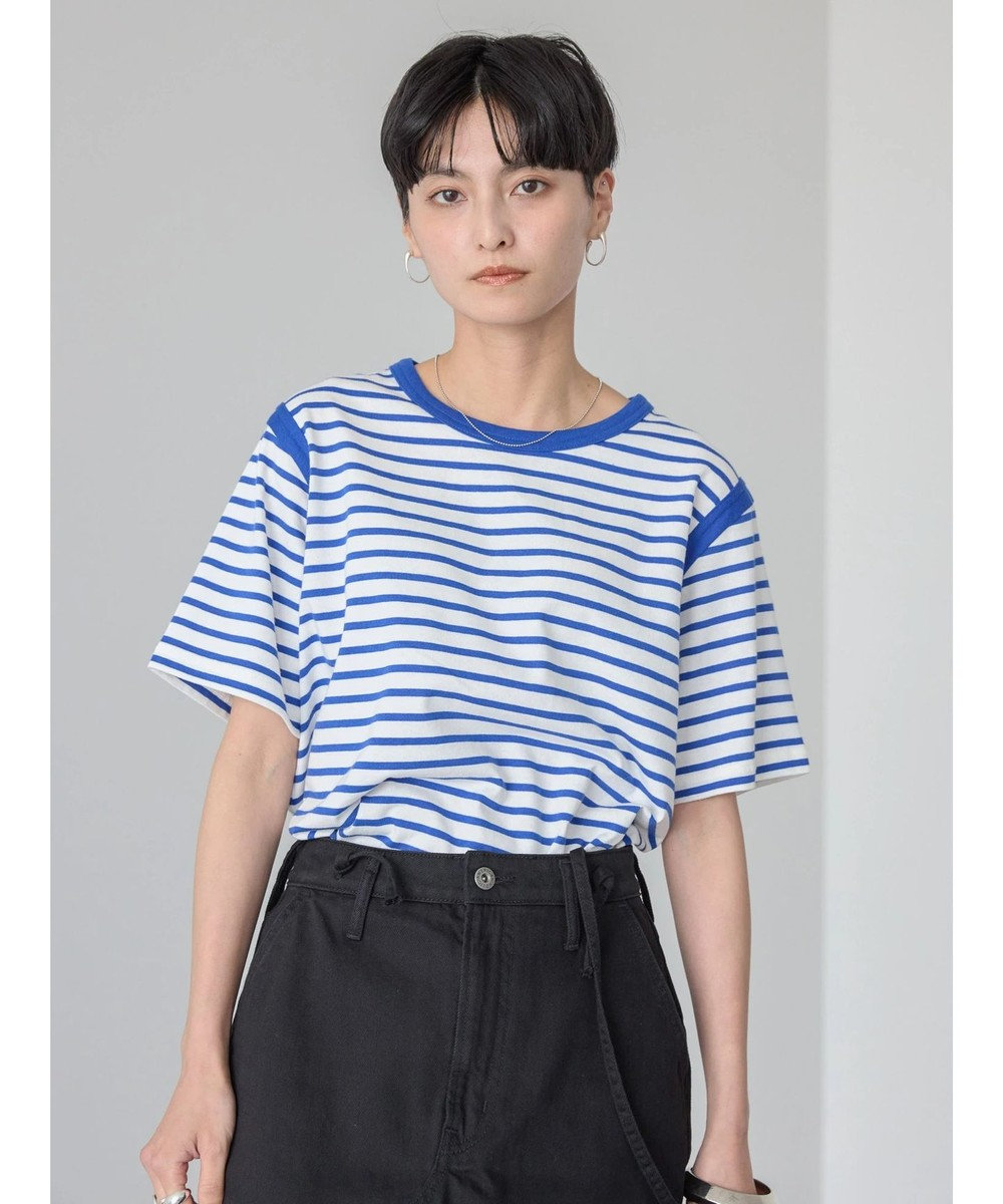 AMERICAN HOLIC バイカラーボーダーカットプルオーバー 