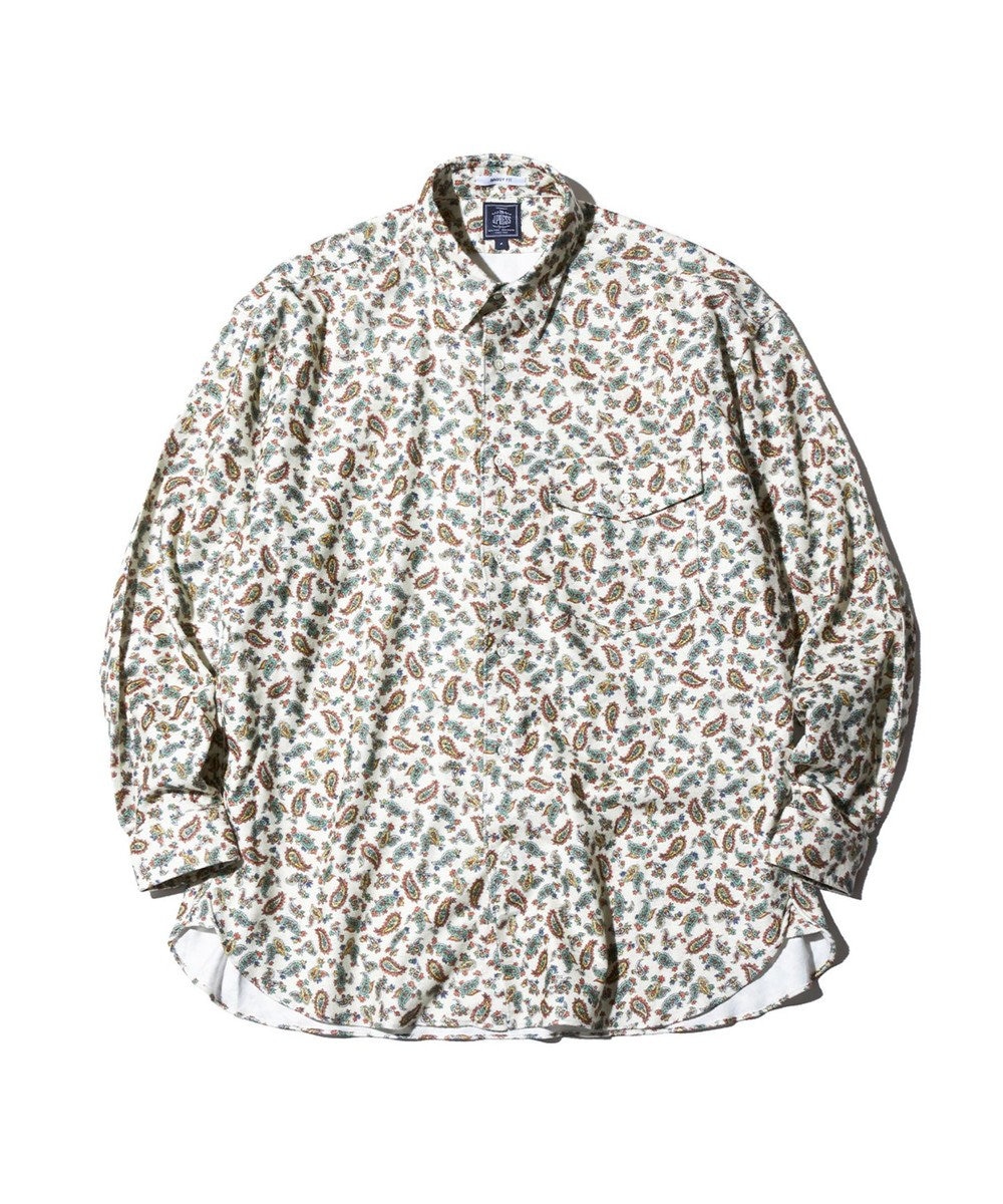 J.PRESS MEN 【J.PRESS ORIGINALS】PAISLEY REGULAR SHIRT / BAGGY FIT ホワイト系3