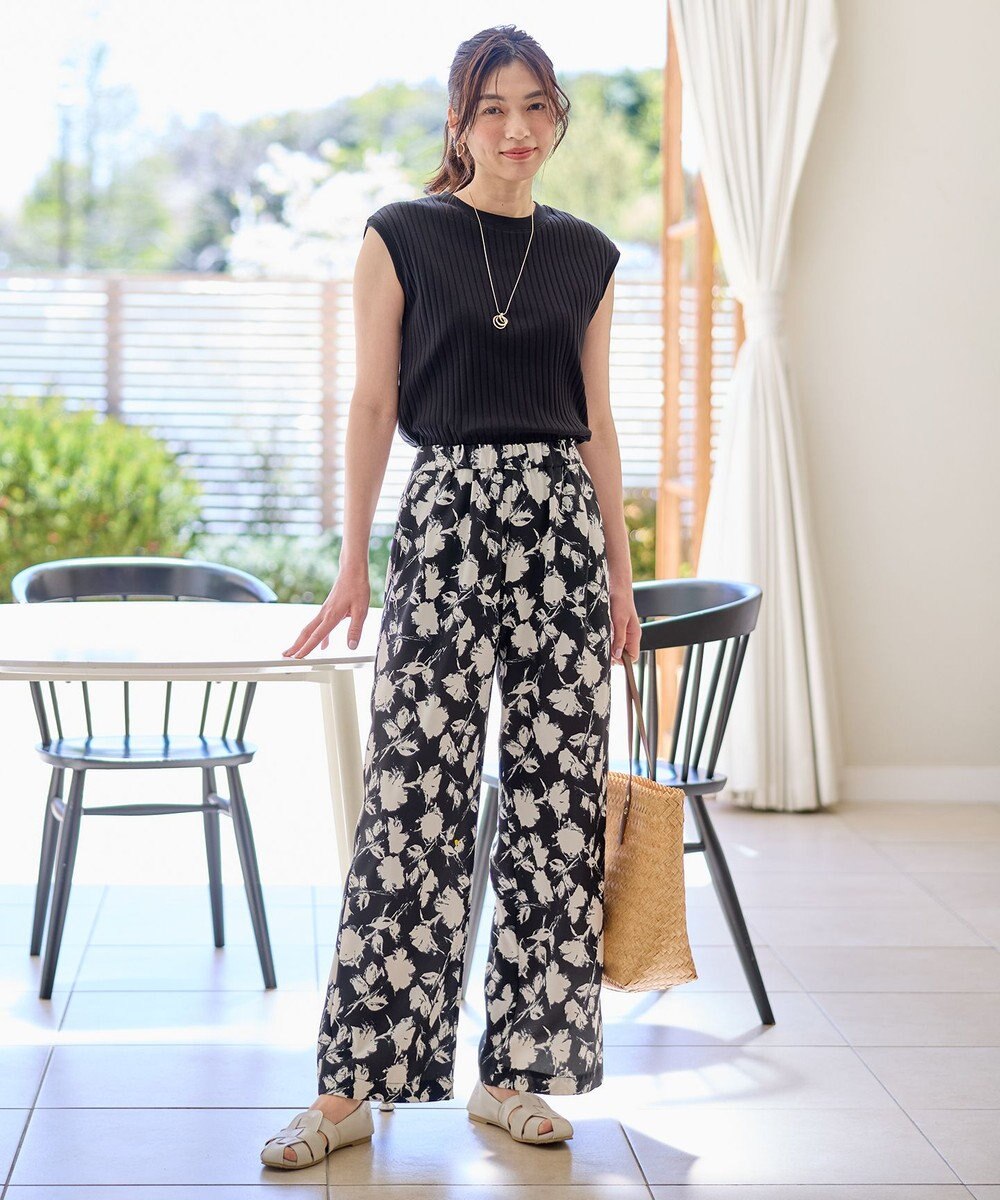 ANY L 【洗濯機可/ウエストゴム】プリントパンツ 