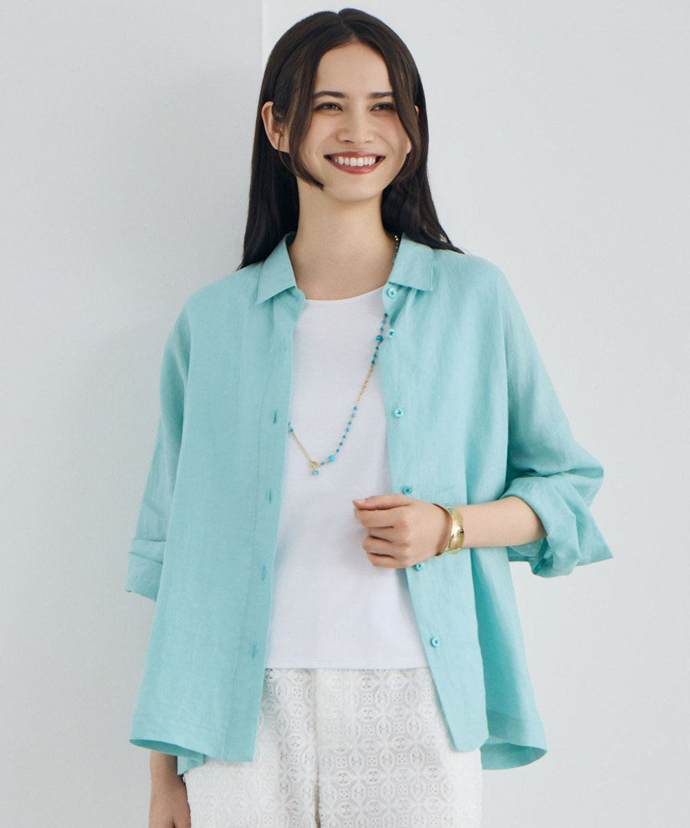 自由区 S トルコリネン シャツ 