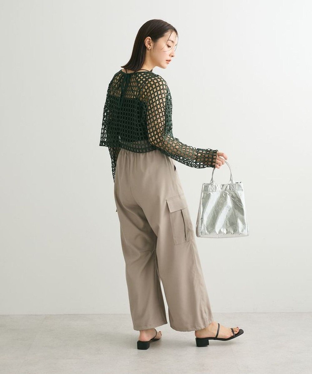 Green Parks ・ＳＵＧＡＲ　ＳＰＯＯＮ　フラワーメッシュプルオーバー 