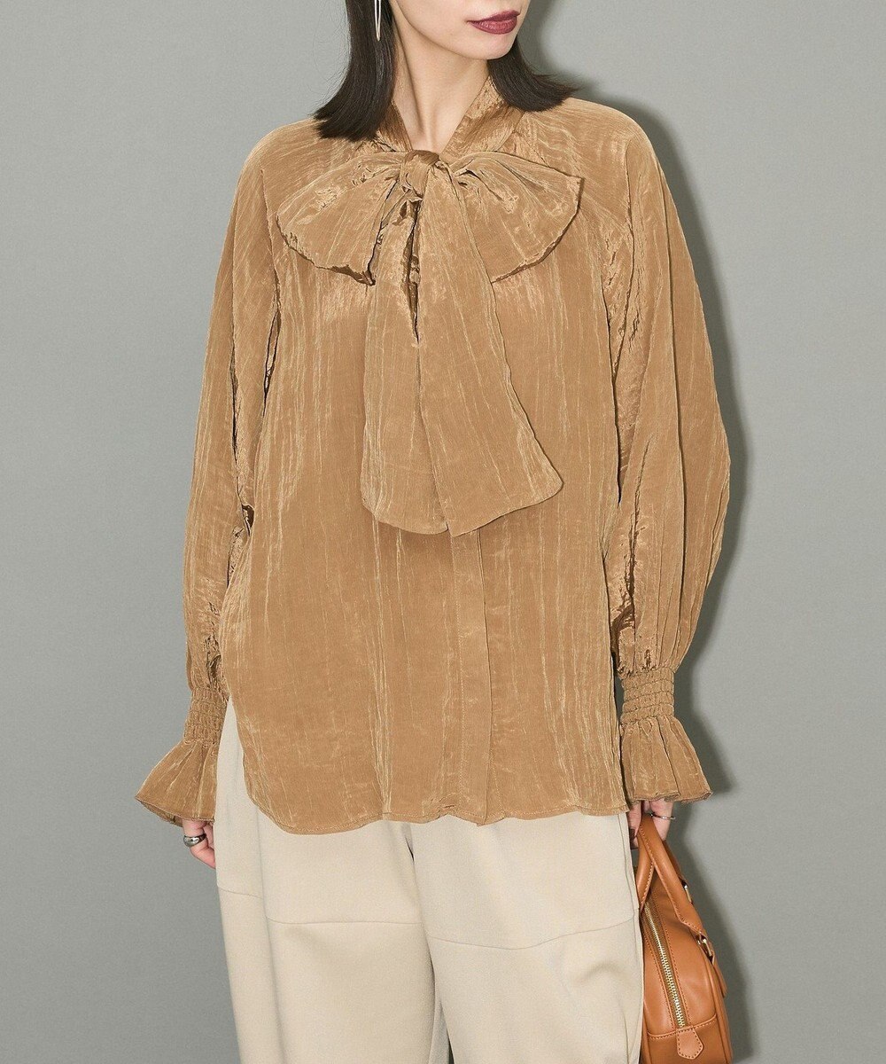 Green Parks ボウタイリボンブラウス 