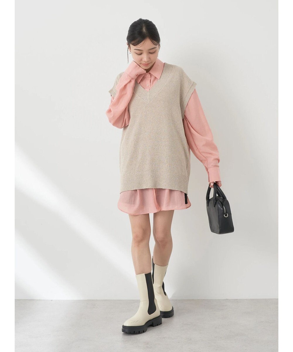 earth music&ecology シアーボーイズライクシャツ 