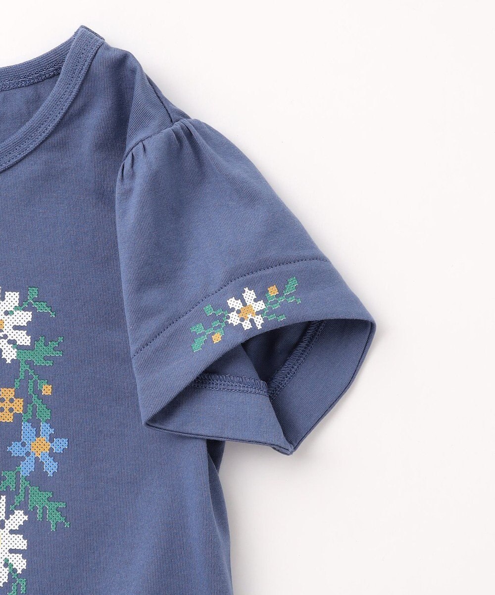 組曲 KIDS  【110-140㎝】 フラワーリースTeeシャツ 