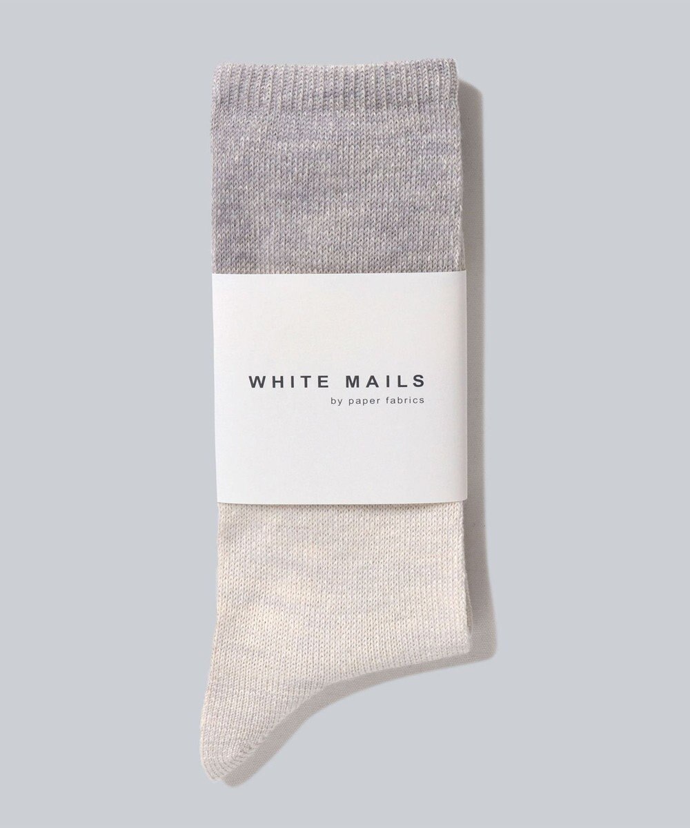 WHITE MAILS 【UNISEX】WOOL MIX PAPER COLOR BLOCK SOCKS ソックス 