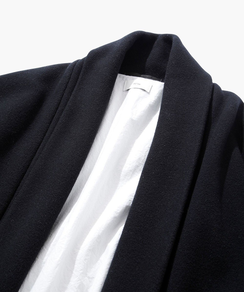 ATON ROYAL CHUNKY FLEECE | ショールカラーコート 