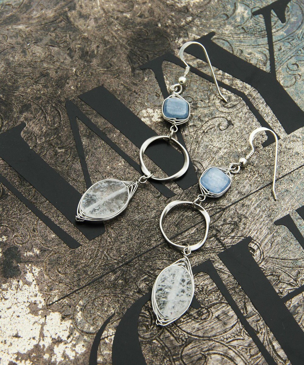 カイヤナイト クリスタルピアス スターリングシルバー Wythe Charm ファッション通販 公式通販 オンワード クローゼット