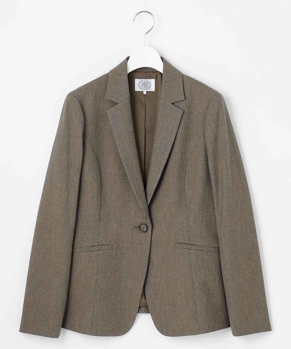 J.PRESS LADIES L 【洗える】T/Rアルガンシルク テーラード ジャケット 