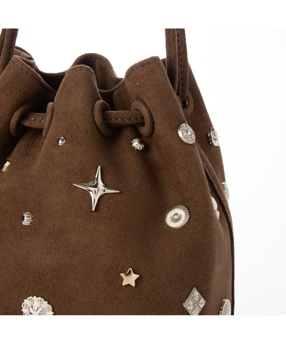 UNBILLION カカトゥ kakatoo / スエード調スタッズドロストバッグ 