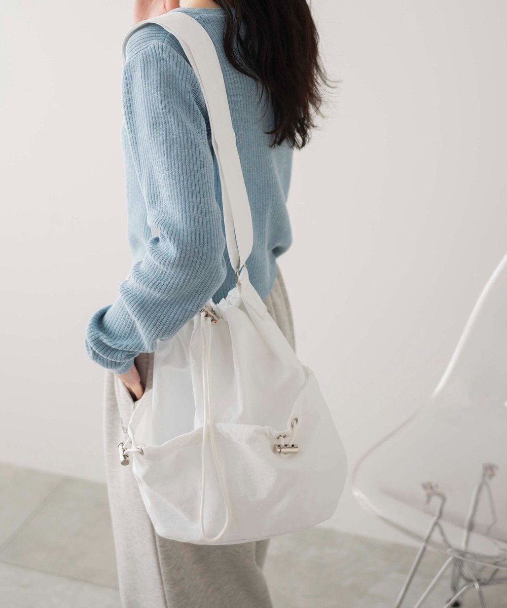 WEGO ナイロン巾着ショルダー 