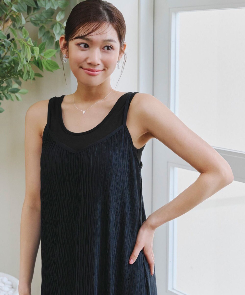 Tiaclasse 【洗える】カップ付きタンクトップ＆キャミソール 