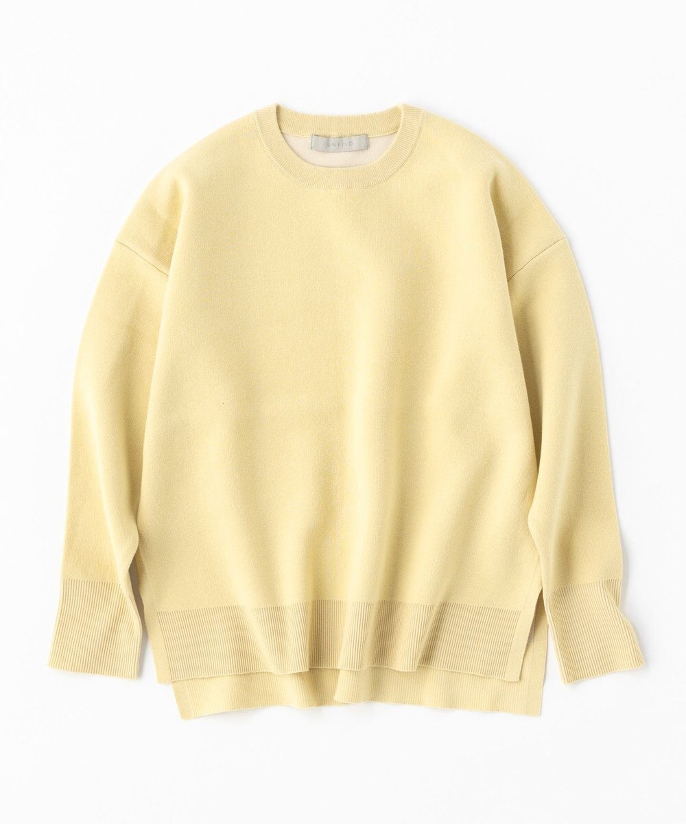 UNFILO 【洗える】スポンジ ニット プルオーバー 