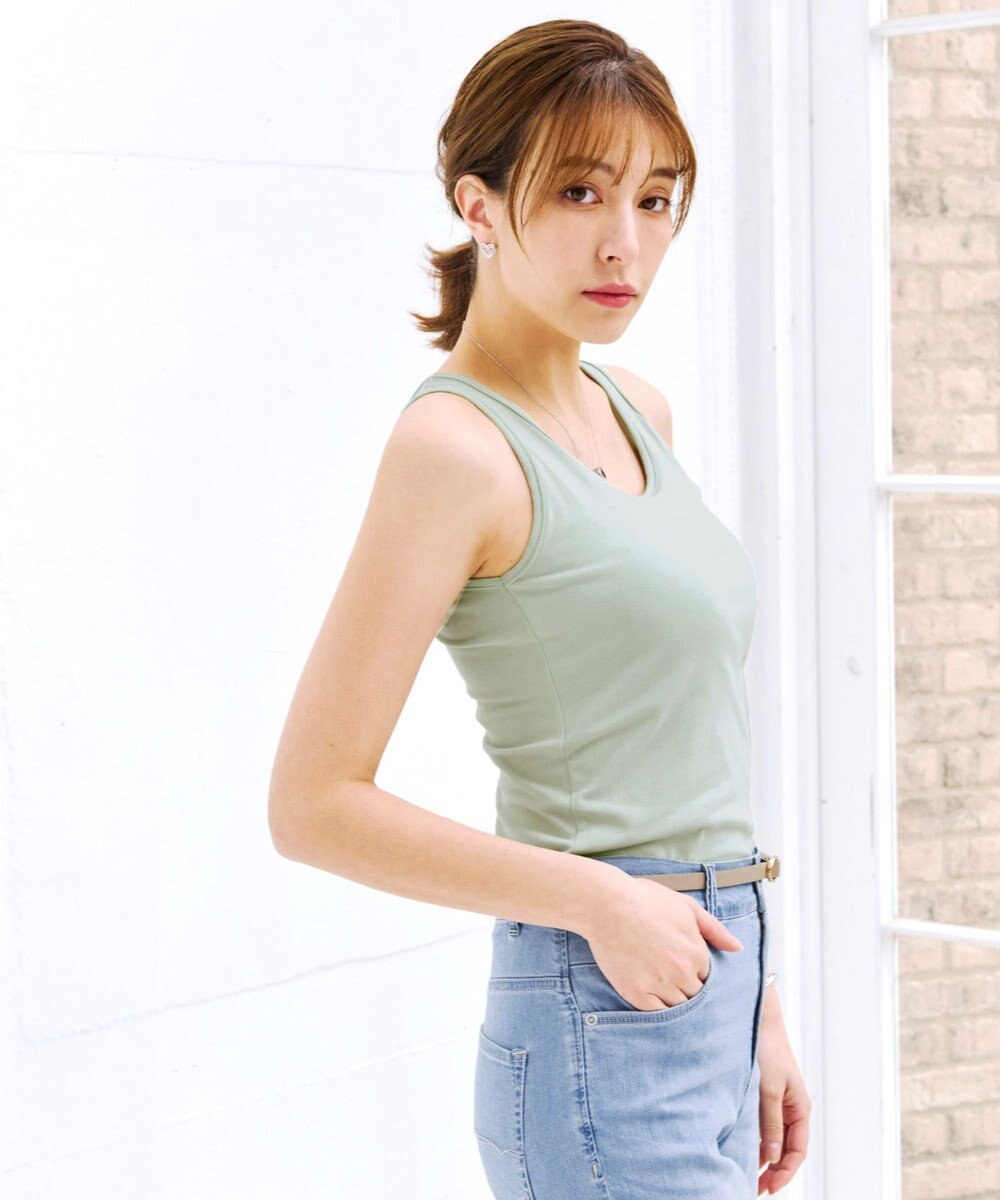 Tiaclasse 【洗える】カップ付きタンクトップ＆キャミソール 