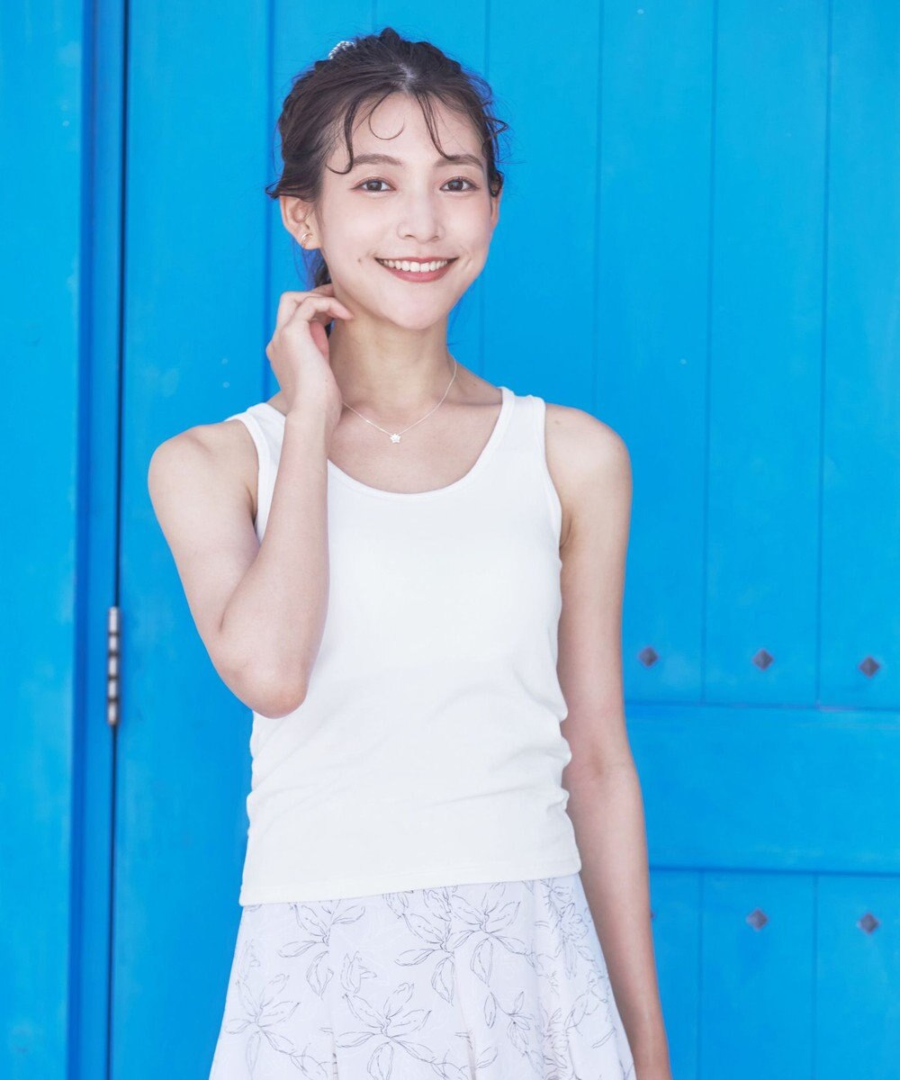 Tiaclasse 【洗える】カップ付きタンクトップ＆キャミソール 