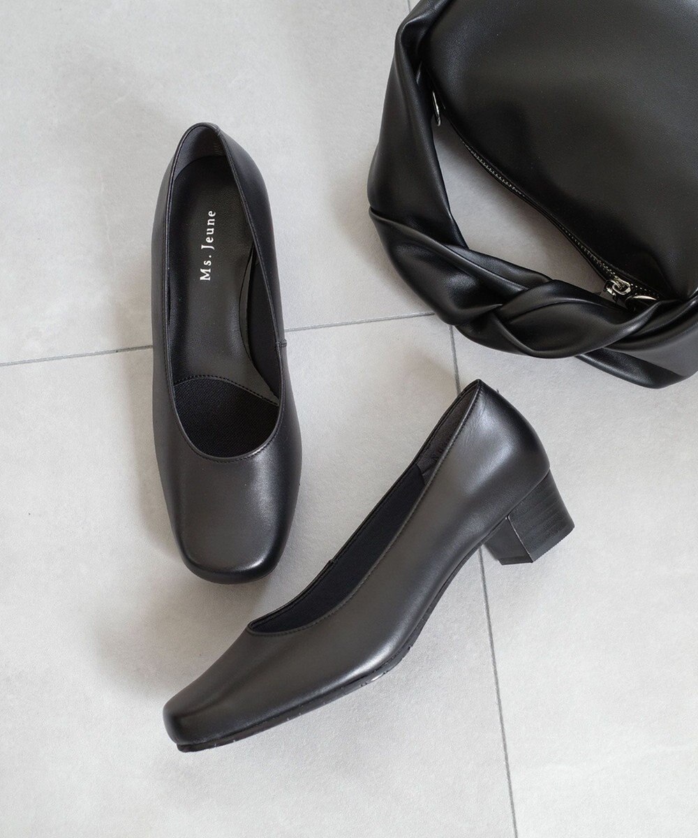 Pointer 日本製 本革シンプルパンプス 