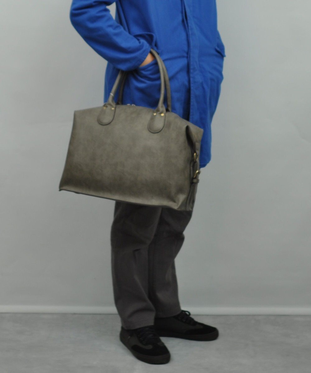 UNBILLION Otias シュリンクタイプ合皮タウンボストンバッグ 