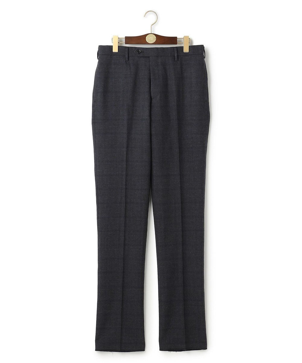 J.PRESS MEN トリートメントウール ストレッチサキソニーチェック スラックス 