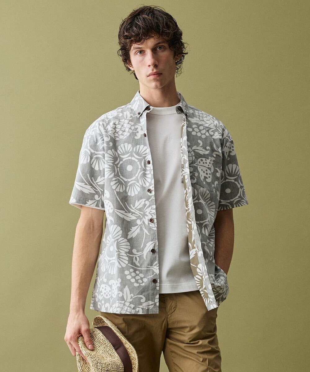 JOSEPH ABBOUD 【老舗アロハシャツブランドとコラボ・限定色あり】カハラアロハ シャツ 