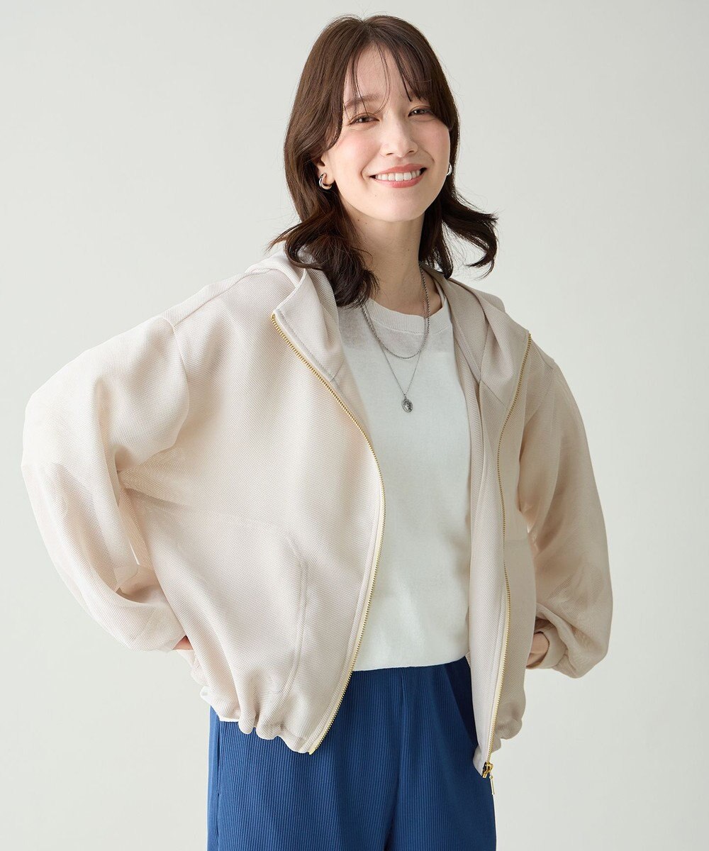 ANY L メッシュブルゾン 