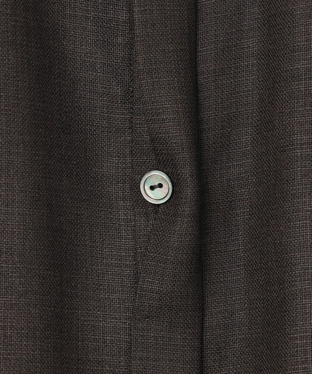 23区 【先行予約】リネンライクグロッシー バンドカラー ブラウス 