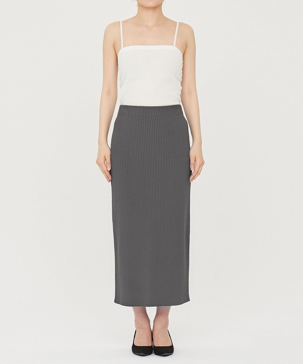 uncrave 【手洗い可】スムース ニット リブ スカート（uncrave STANDARD） 