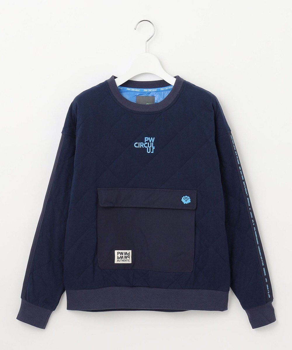 PW CIRCULUS 【裏地付き/防寒】【WOMEN】キルティングスエットプルオーバー 