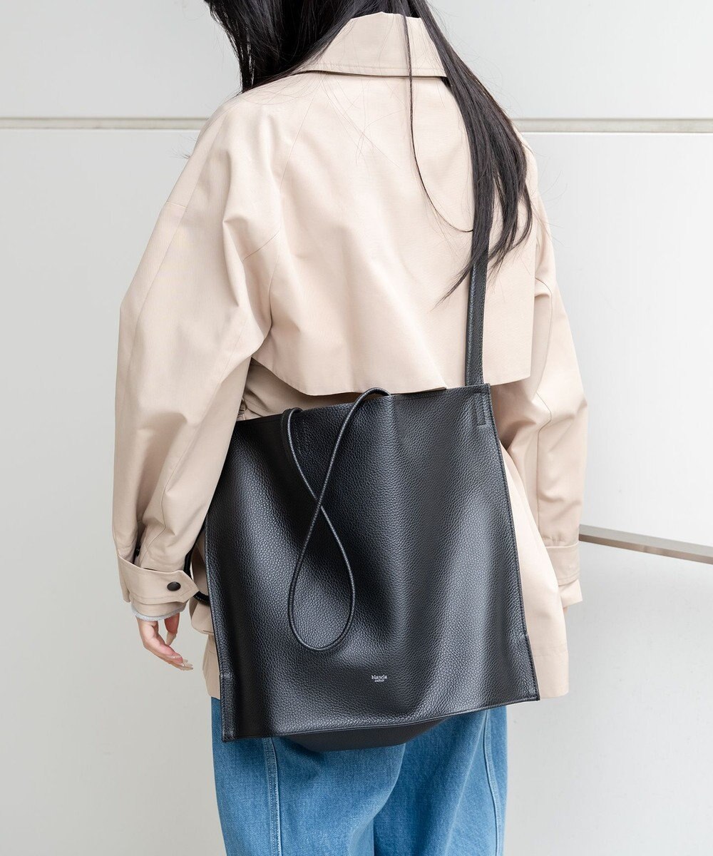blancle シュリンクレザー ガゼット2wayトートバッグ 