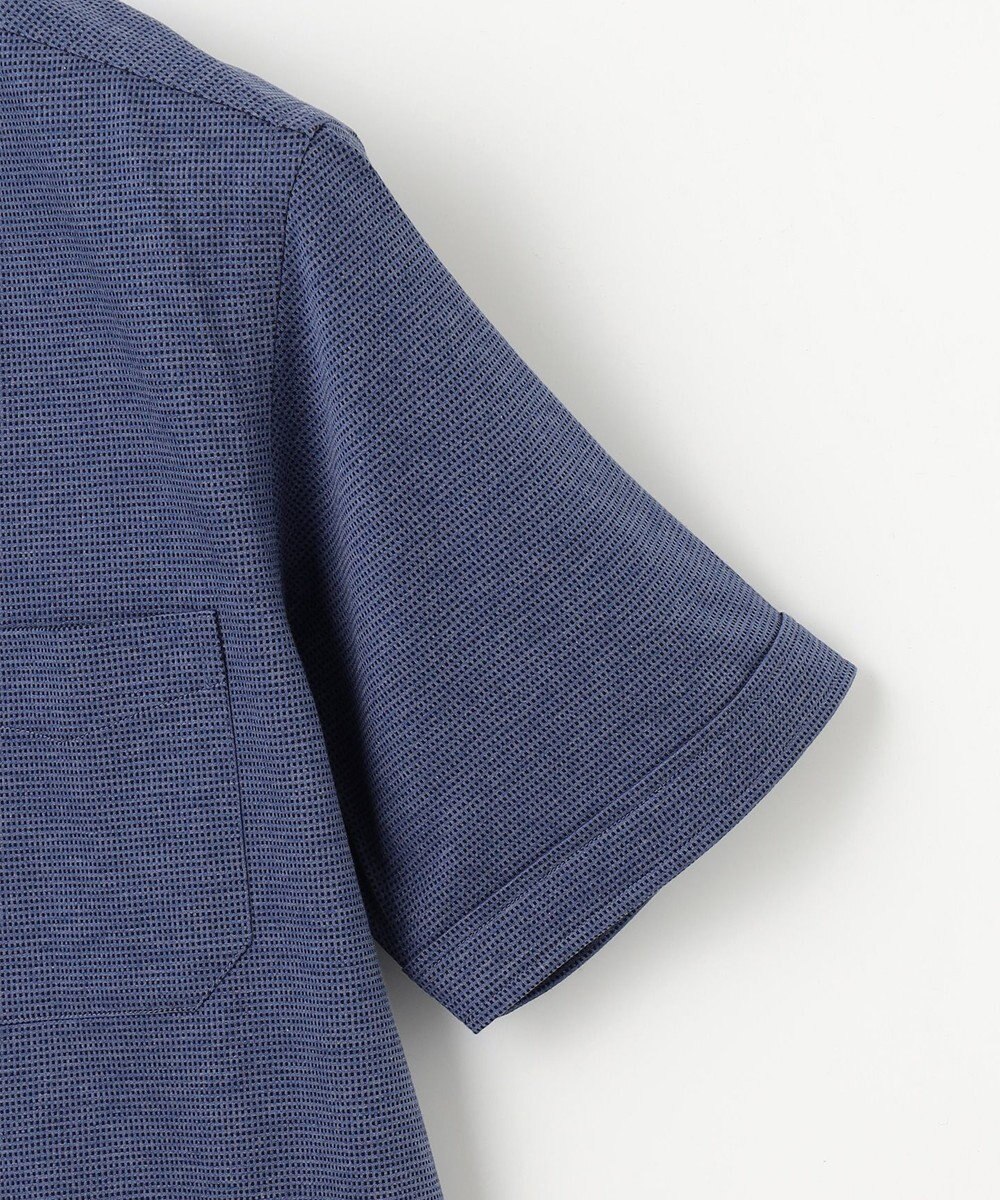 JOSEPH ABBOUD 【快適な着心地/イージーケア】コンパクトジャージースクエアジャガート 半袖 シャツ 